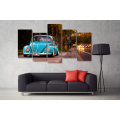 HD Printed Volkswagen Beetle Car Painting on Canvas Room Decoration Print Poster Picture Mc-038